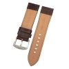 24 mm Spor S Kroko Brown Leather Watch Strap